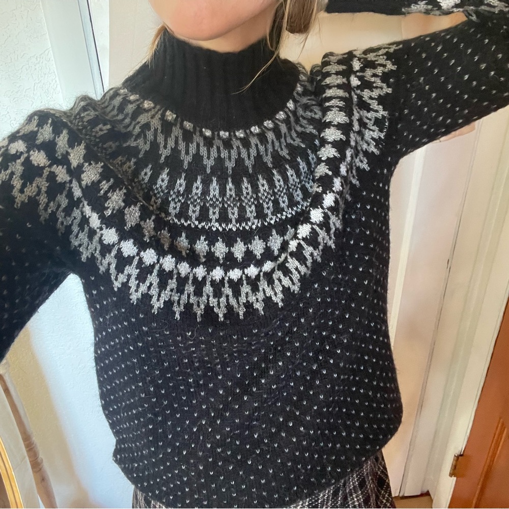 Wool fair isle sweater